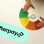 Afterpay logo and a credit score