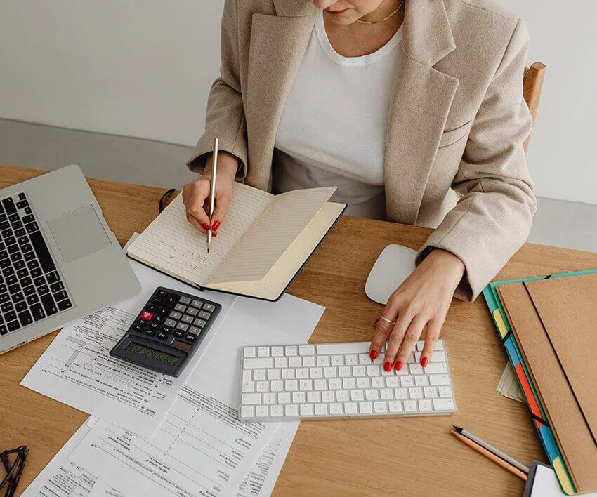 Woman working to improve her credit score